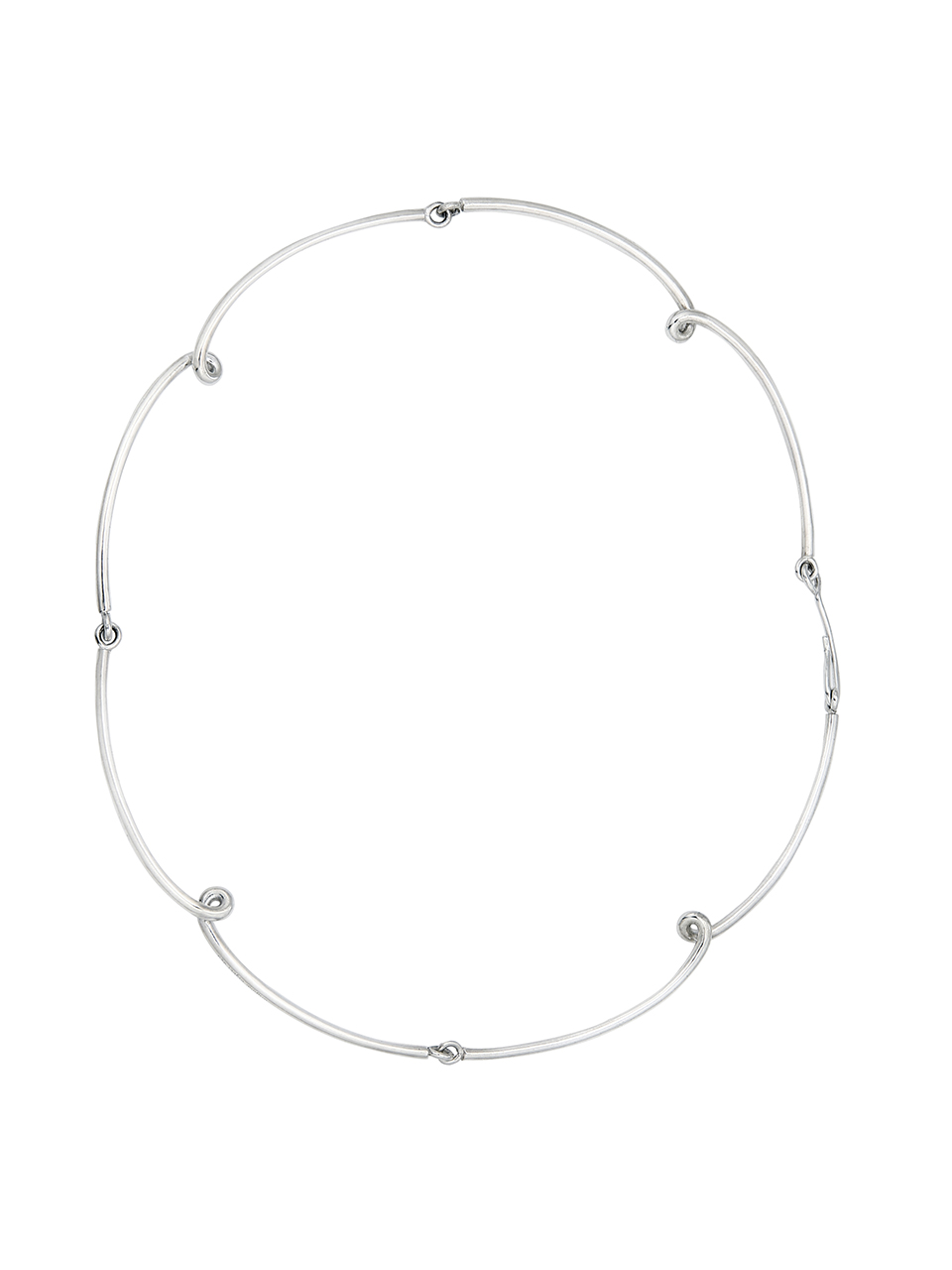 Twist silver necklace(1)